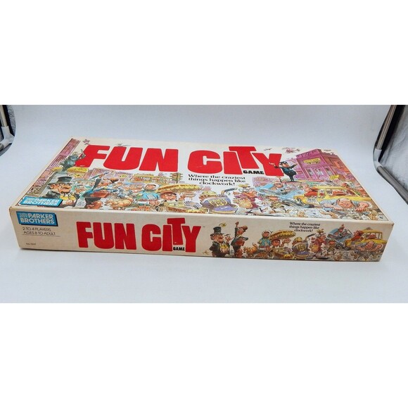 Parker Brothers Fun City Board Game Vintage 1987 COMPLETE Jack Davis Artwork - Picture 5 of 5